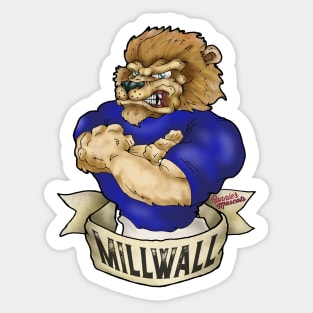 Millwall Lion Mascot Sticker